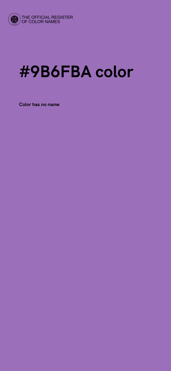 #9B6FBA color image
