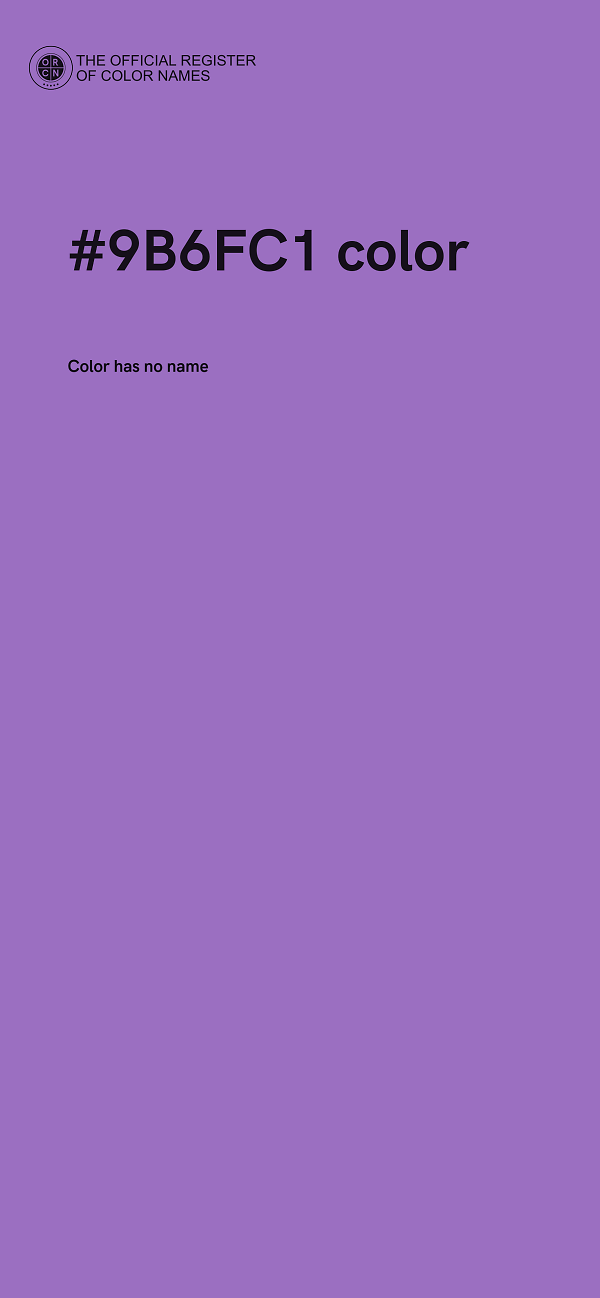 #9B6FC1 color image