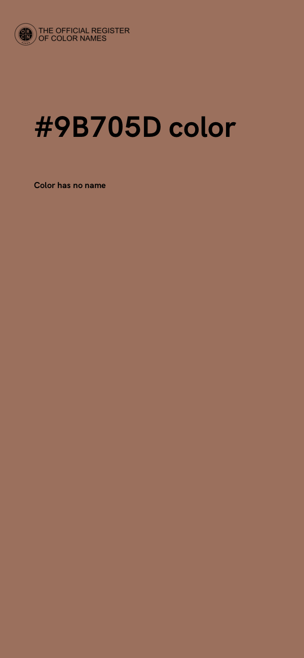 #9B705D color image