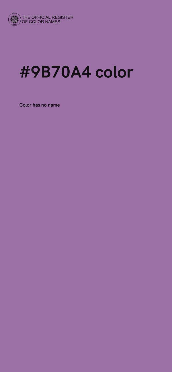 #9B70A4 color image
