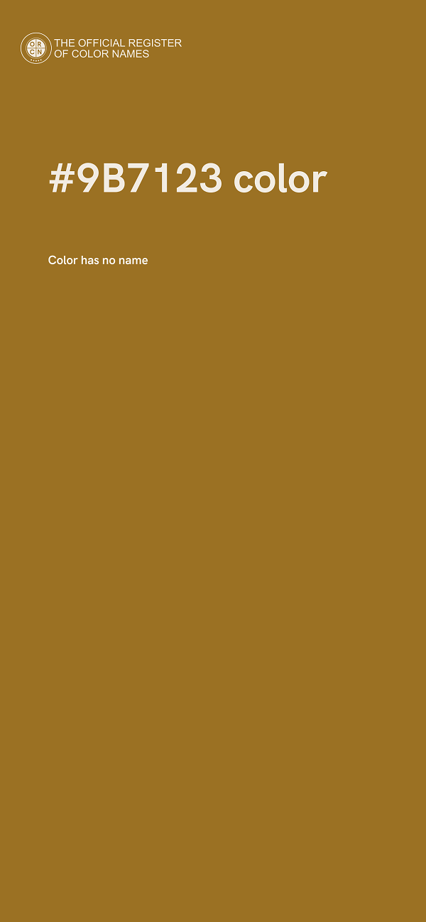 #9B7123 color image