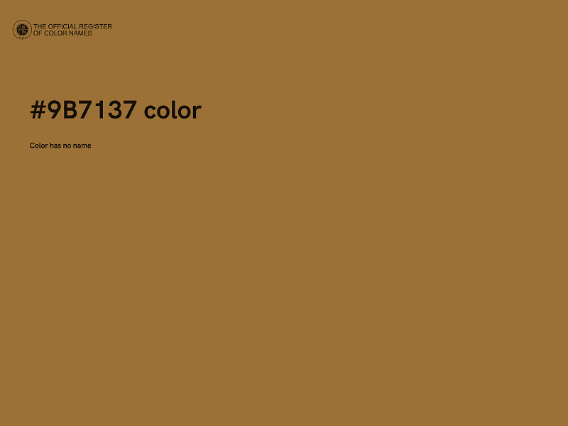 #9B7137 color image