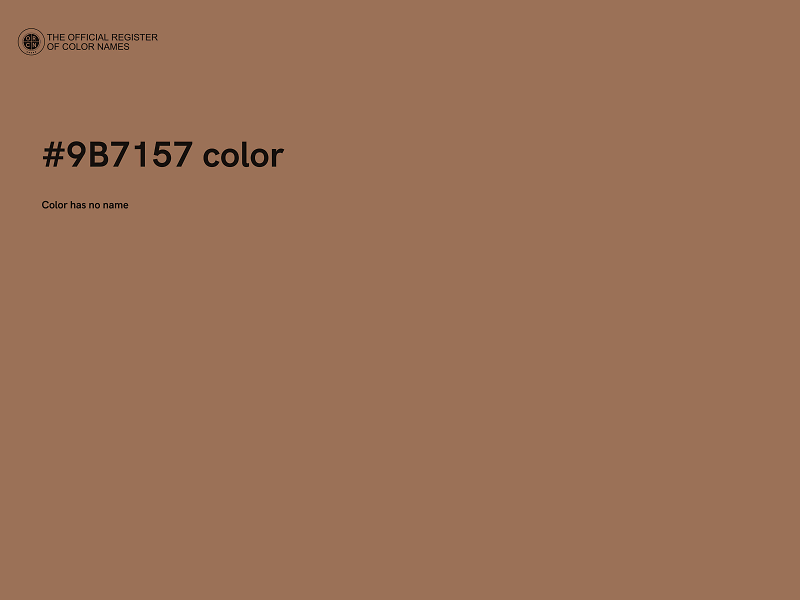 #9B7157 color image