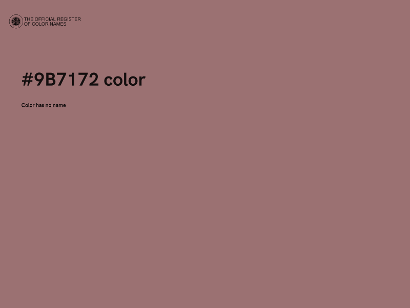 #9B7172 color image