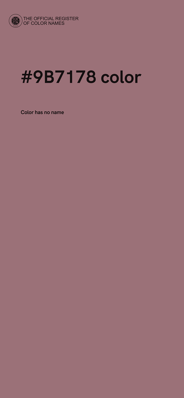 #9B7178 color image