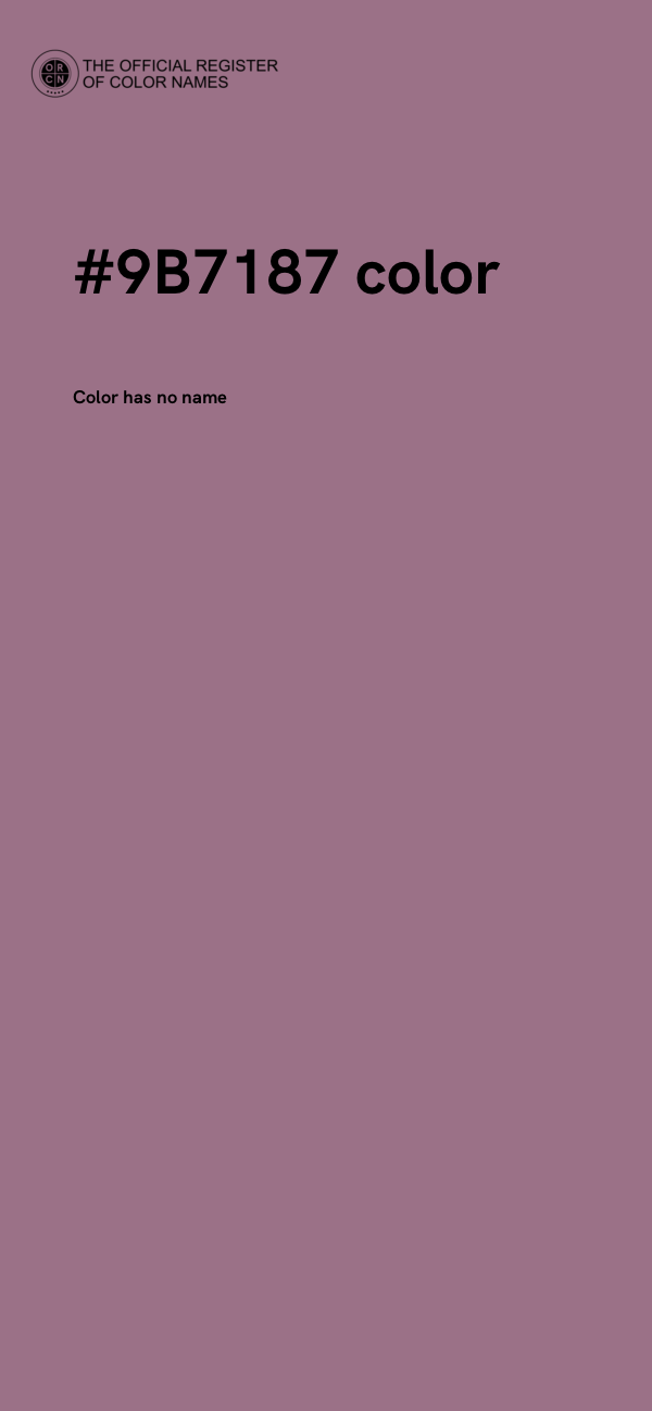 #9B7187 color image
