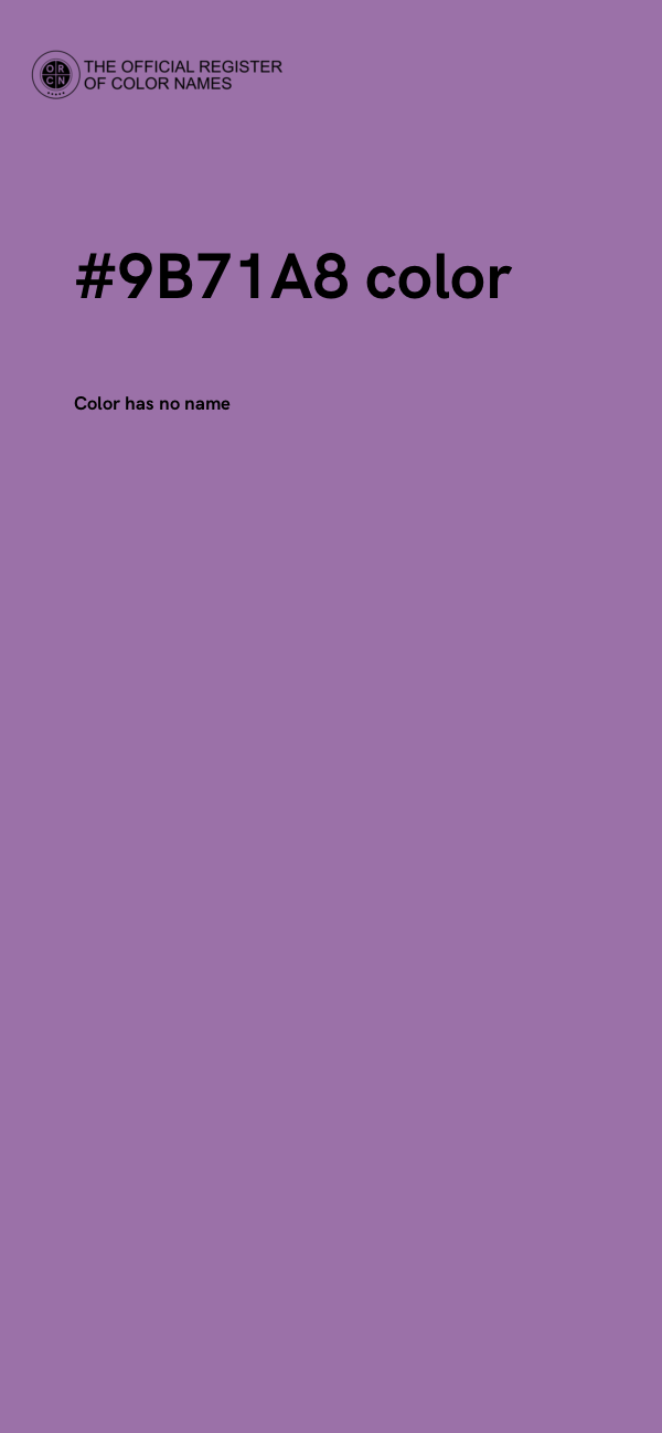 #9B71A8 color image