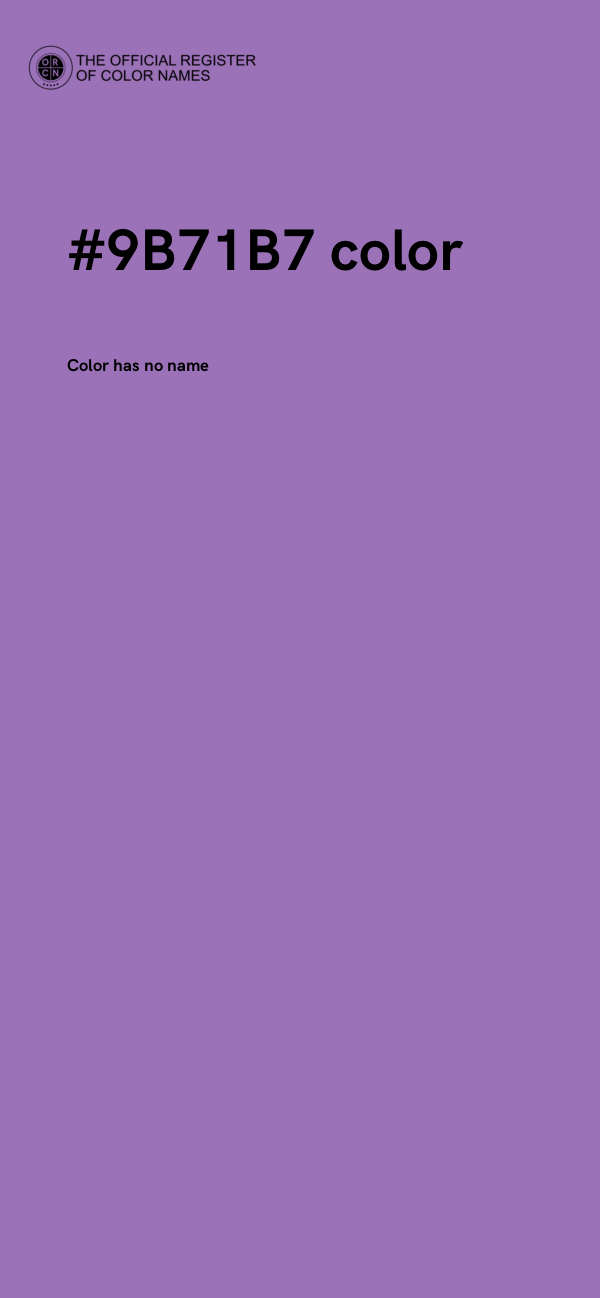 #9B71B7 color image