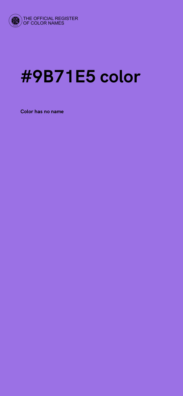 #9B71E5 color image