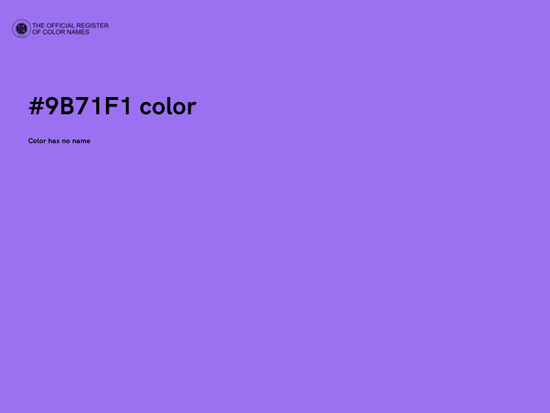 #9B71F1 color image