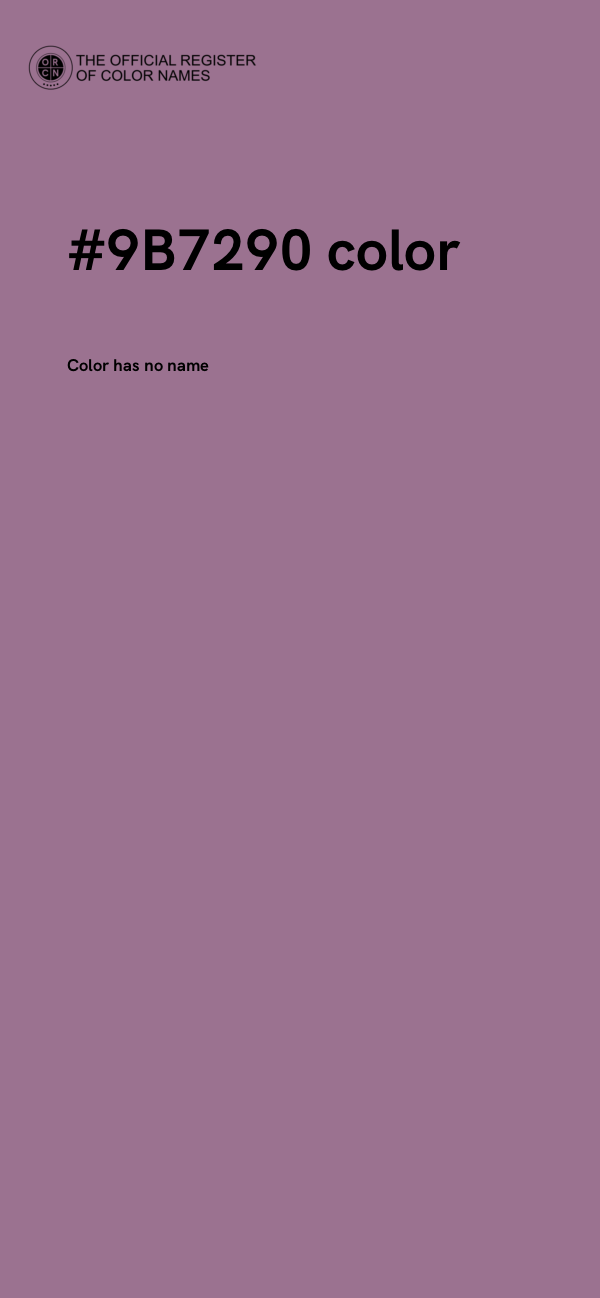 #9B7290 color image