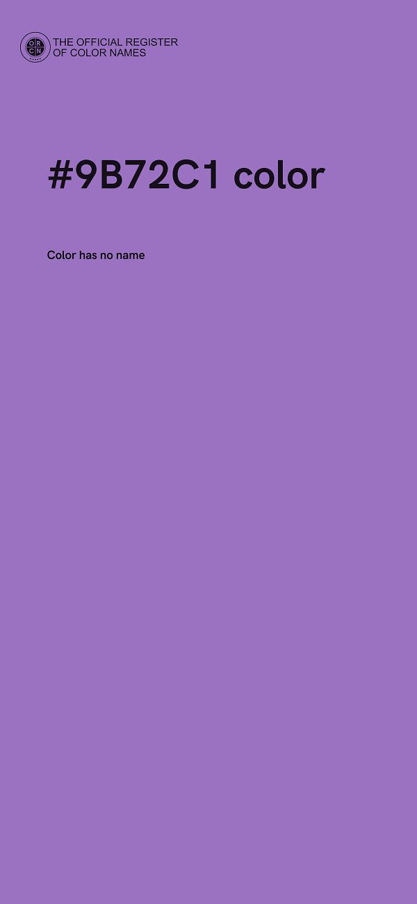 #9B72C1 color image