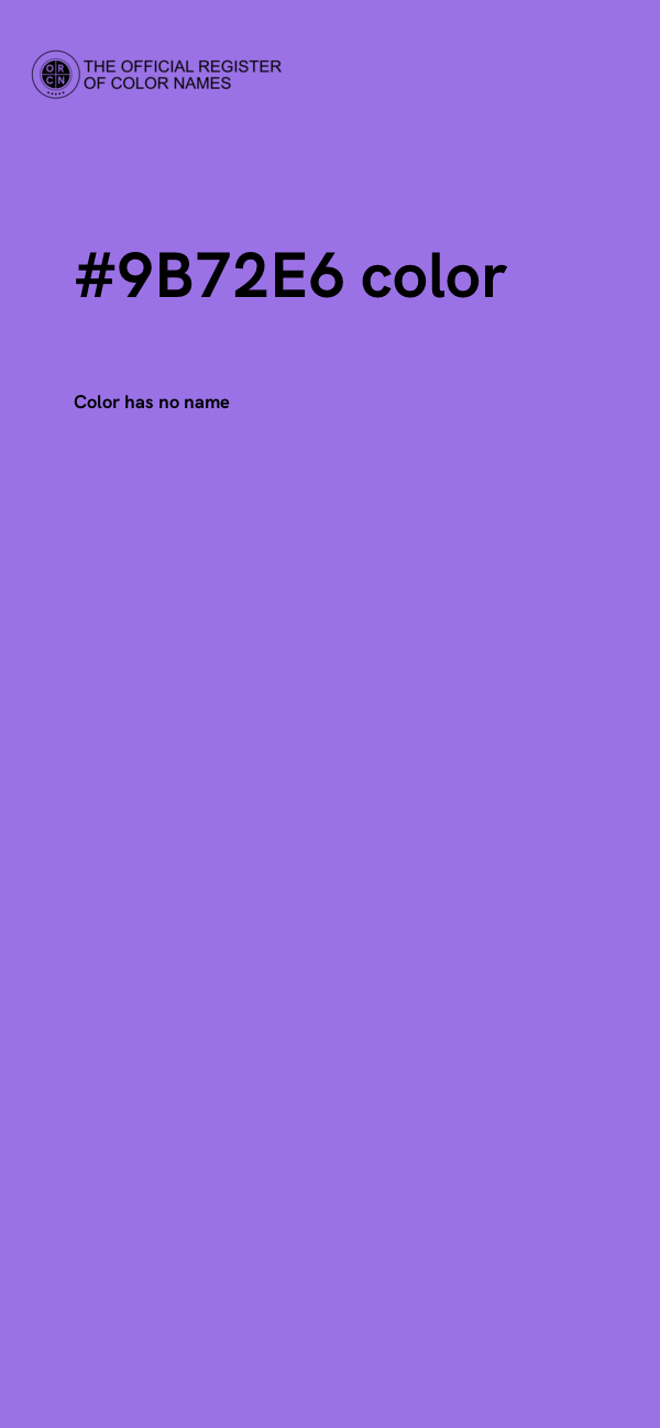 #9B72E6 color image