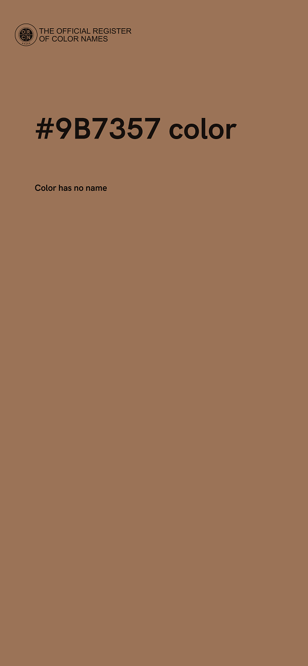 #9B7357 color image