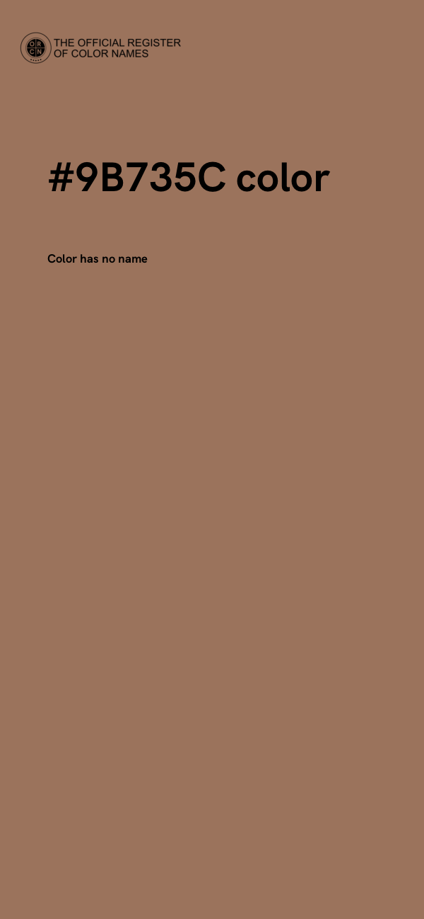 #9B735C color image