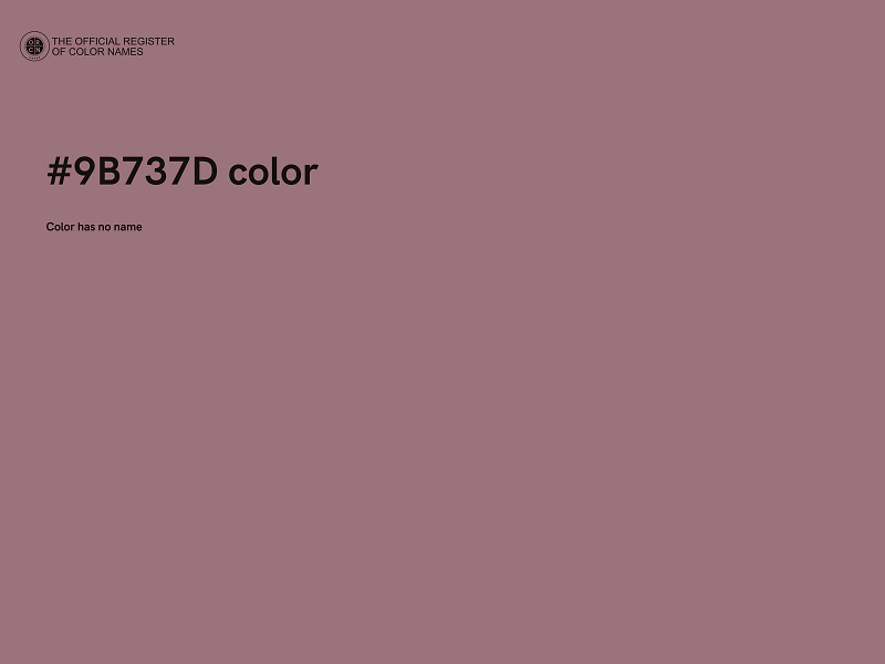 #9B737D color image