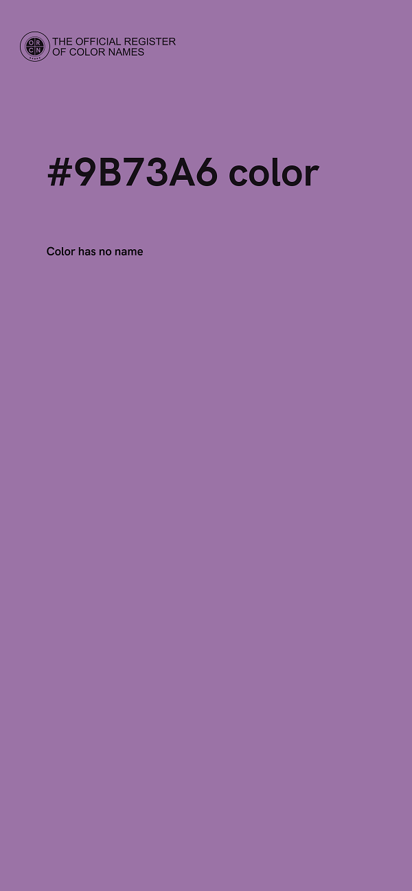 #9B73A6 color image