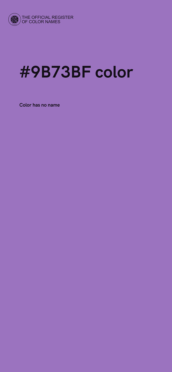 #9B73BF color image