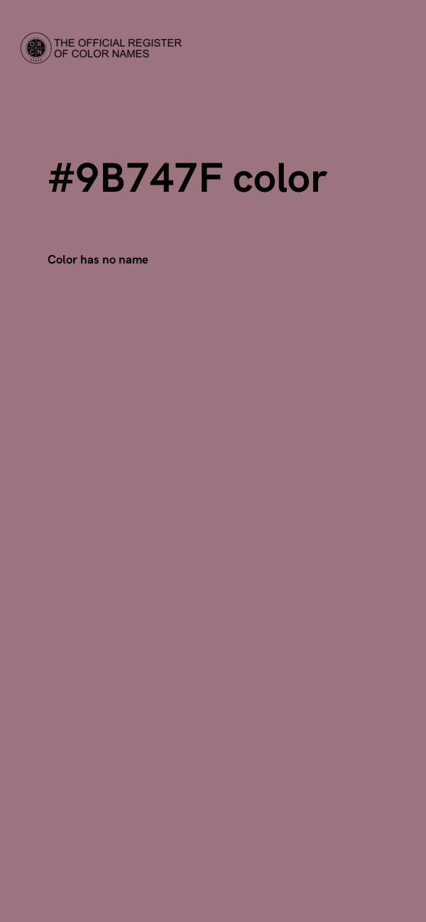 #9B747F color image