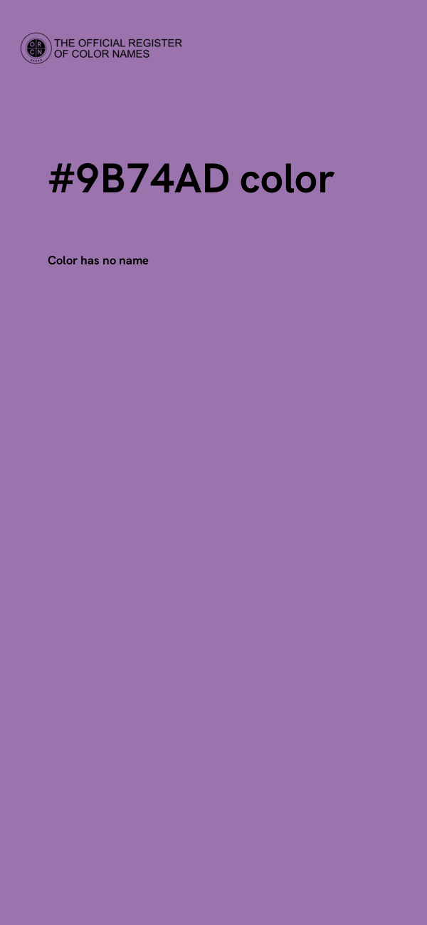 #9B74AD color image