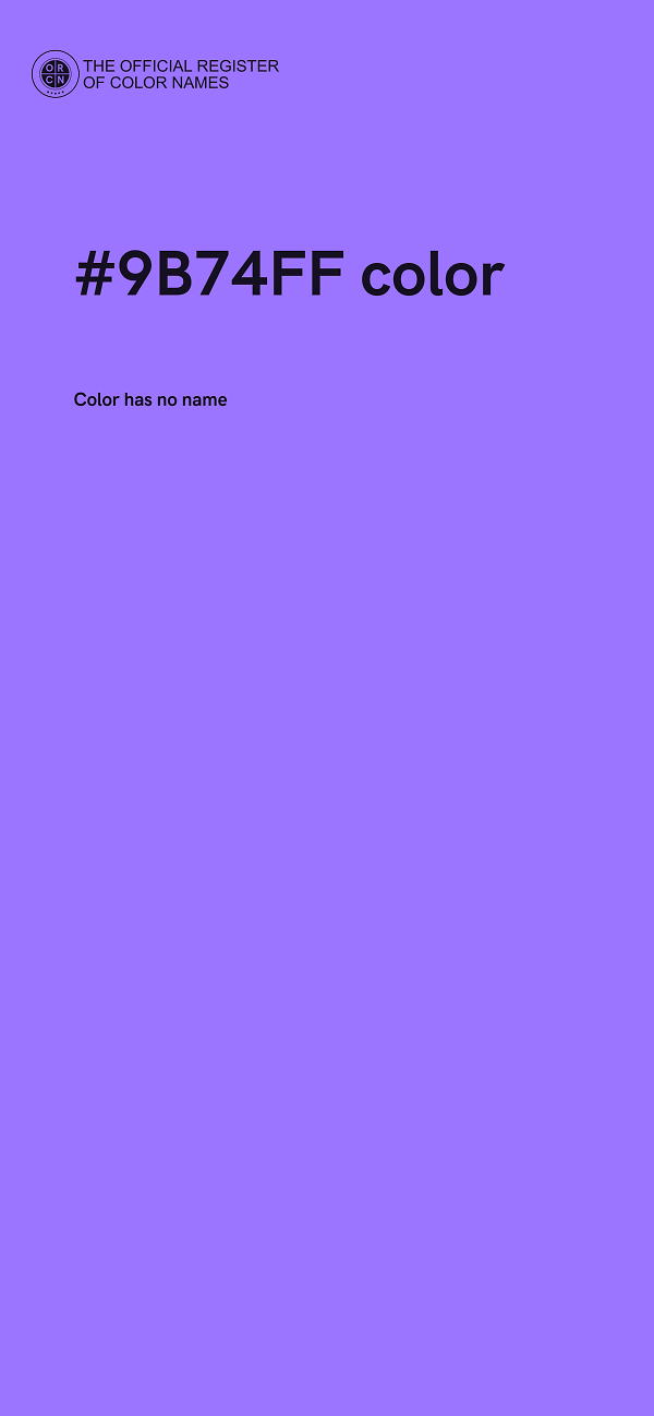 #9B74FF color image