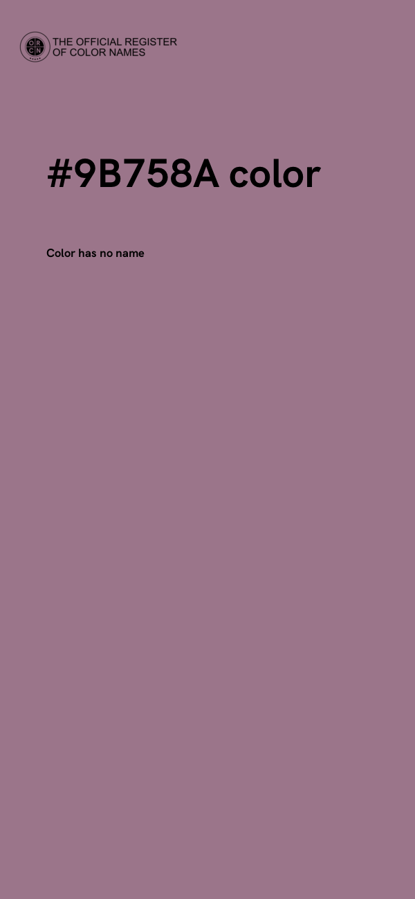 #9B758A color image