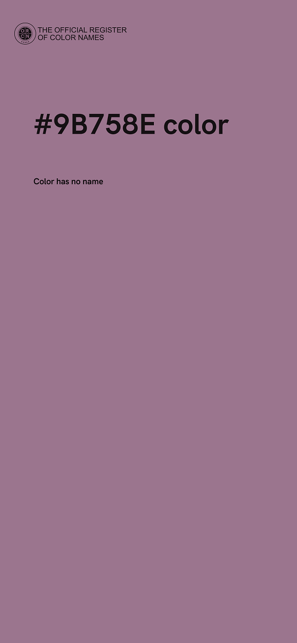 #9B758E color image