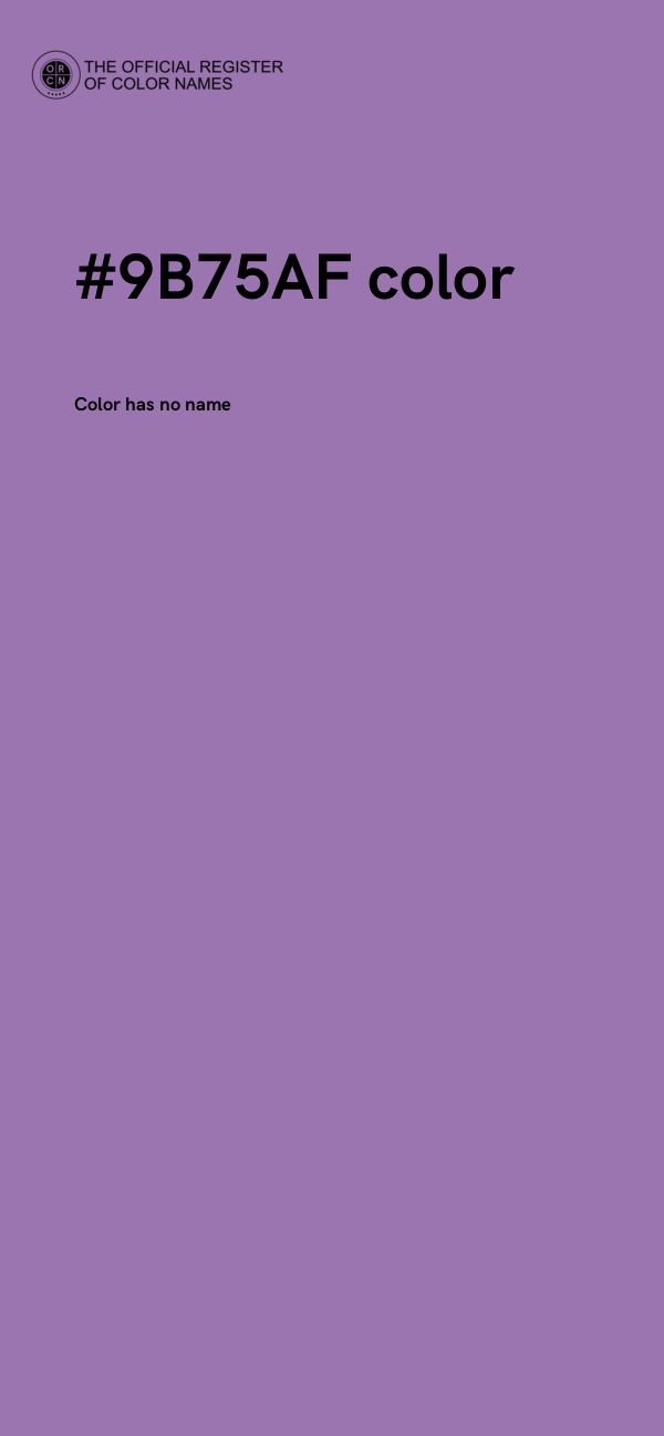 #9B75AF color image