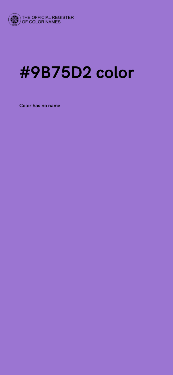 #9B75D2 color image