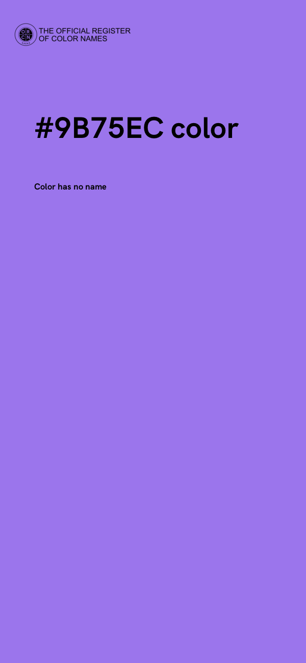 #9B75EC color image