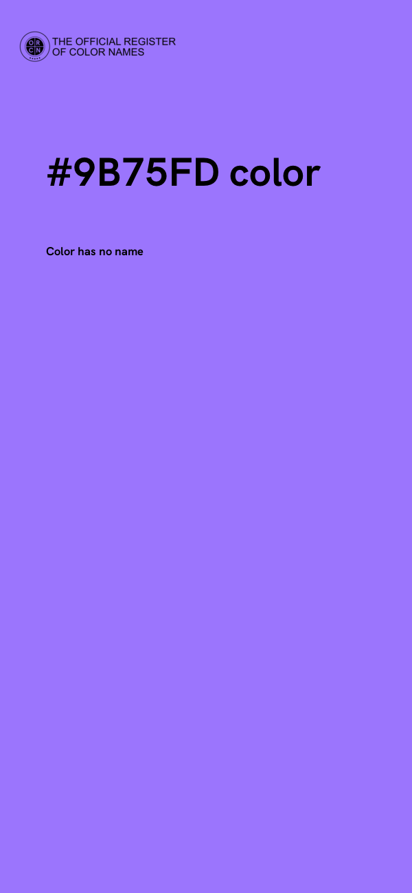 #9B75FD color image