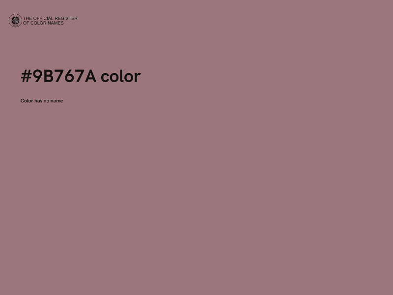 #9B767A color image