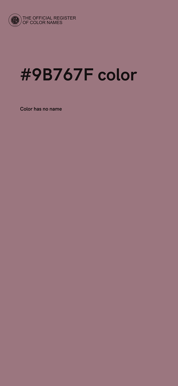 #9B767F color image