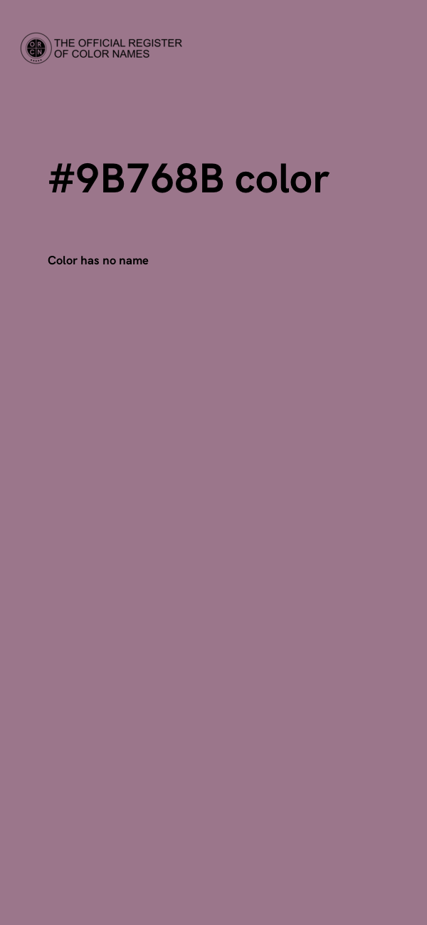 #9B768B color image