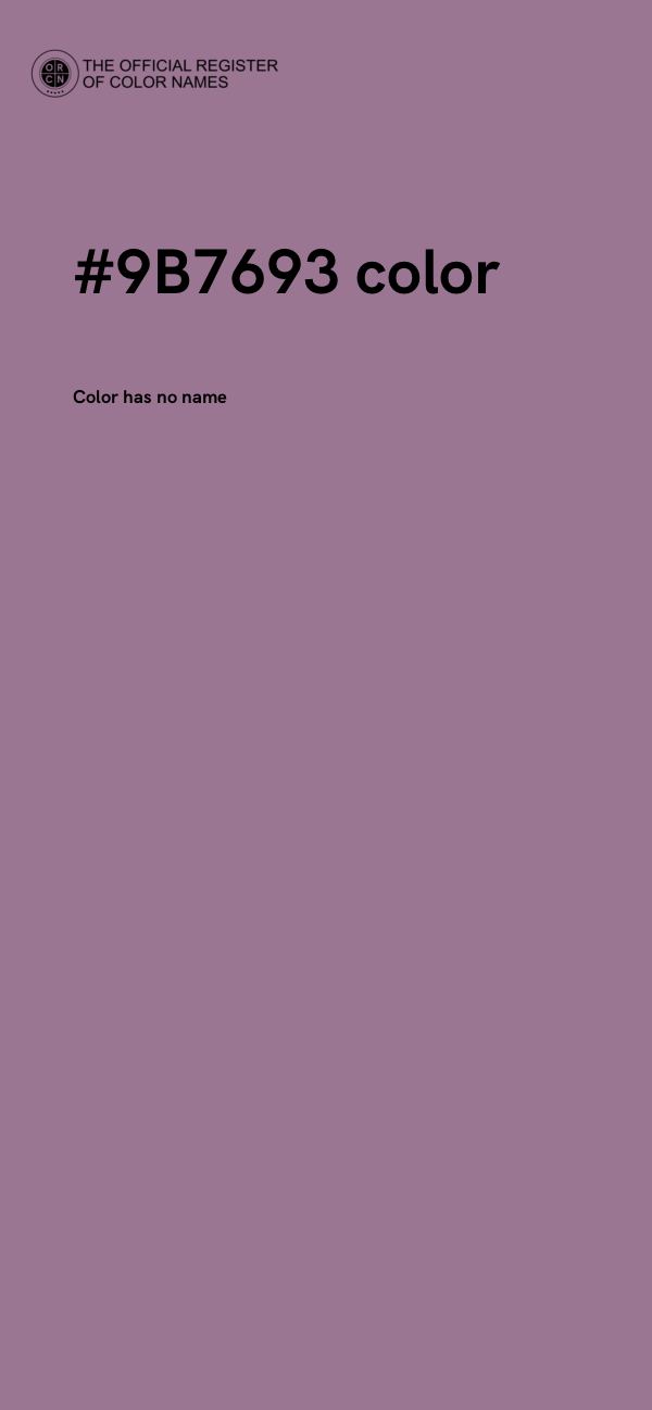 #9B7693 color image