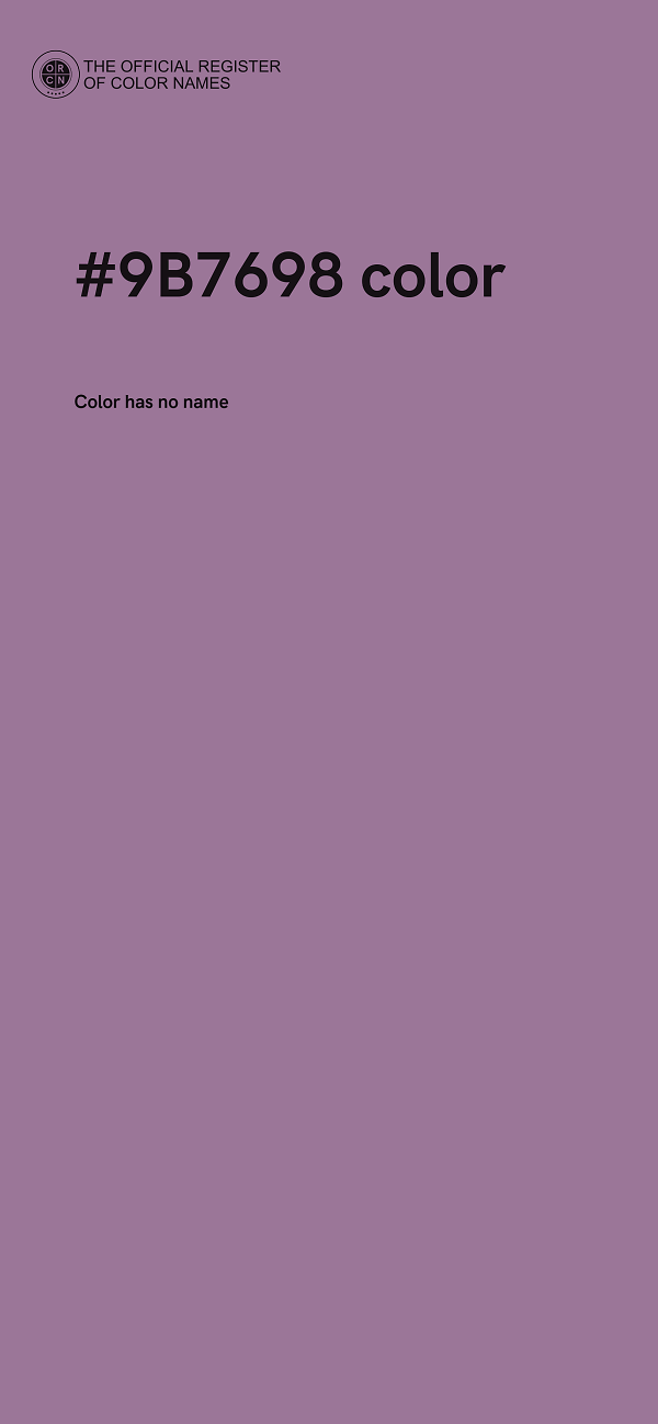 #9B7698 color image