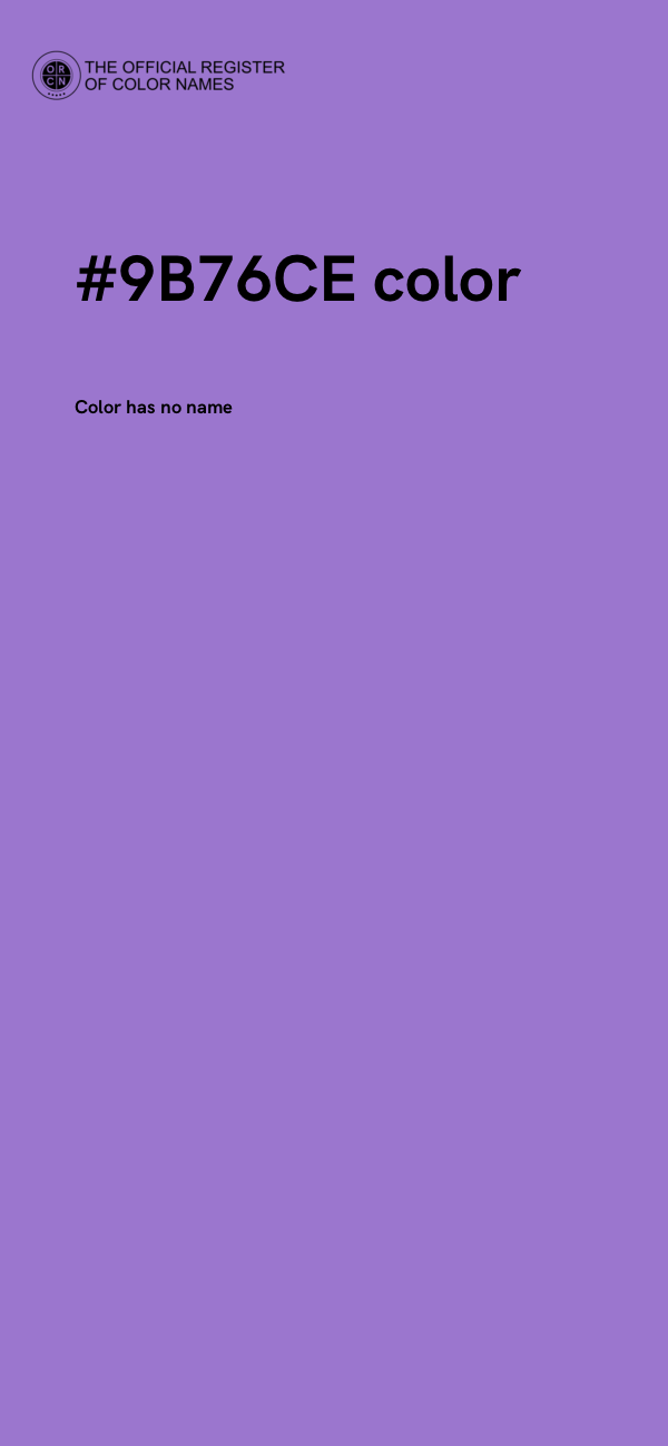 #9B76CE color image