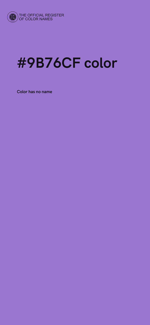#9B76CF color image