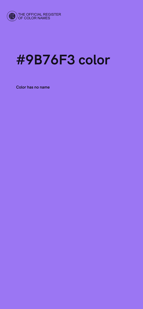 #9B76F3 color image