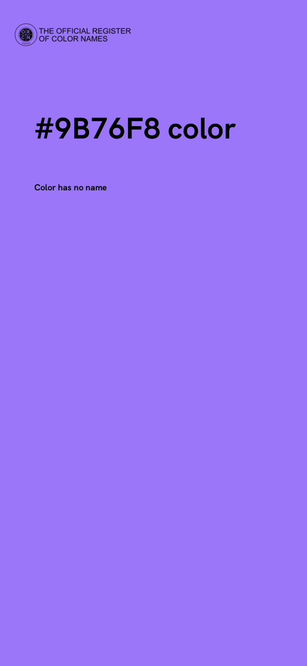 #9B76F8 color image