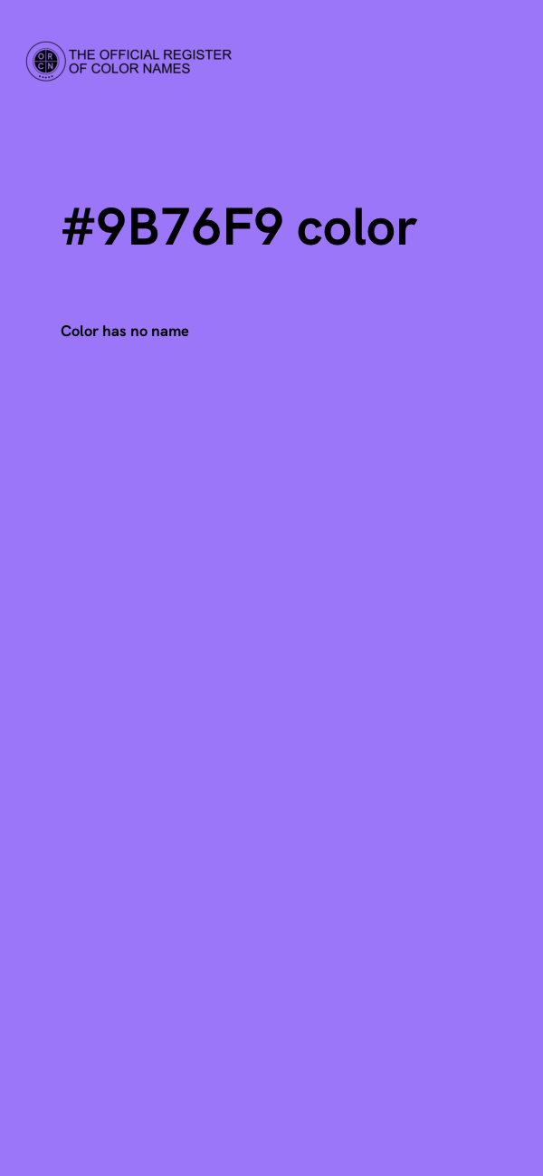 #9B76F9 color image