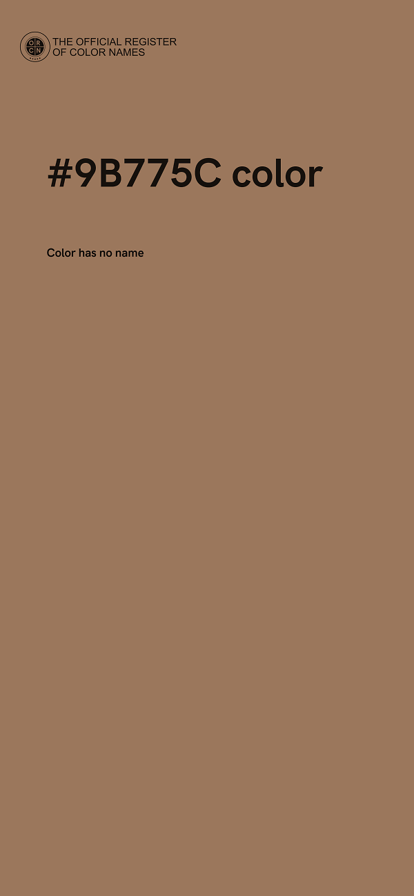 #9B775C color image
