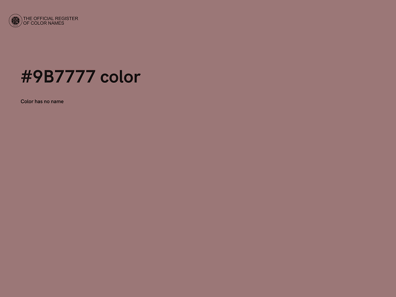 #9B7777 color image