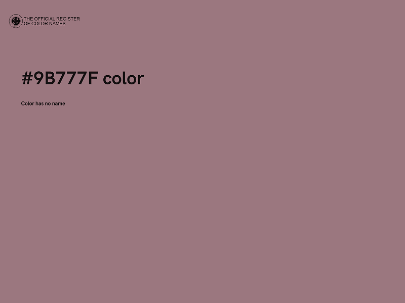 #9B777F color image
