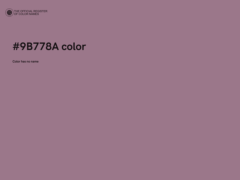 #9B778A color image