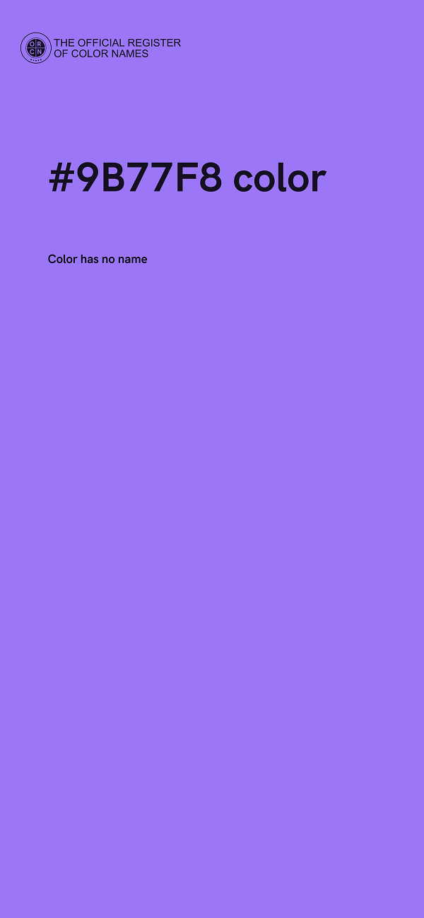 #9B77F8 color image