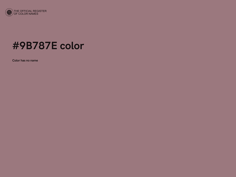 #9B787E color image