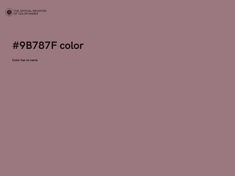 #9B787F color image