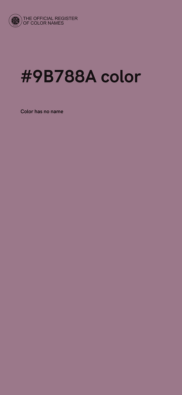 #9B788A color image