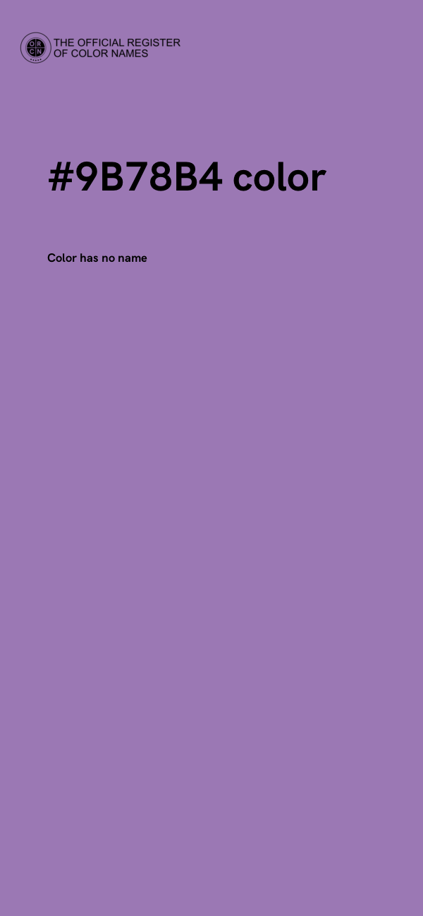 #9B78B4 color image